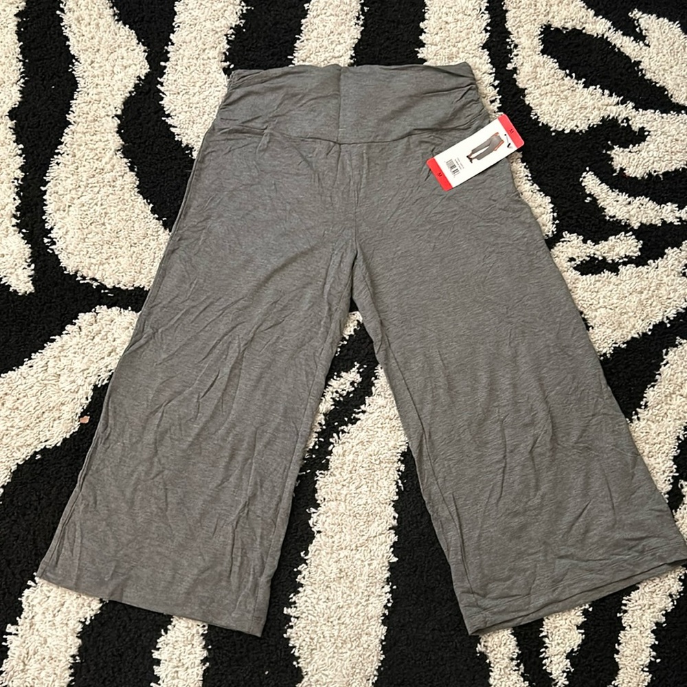 NWT Gray Rouched on Waist Wide Leg MARC NEW YORK Pants Size Medium